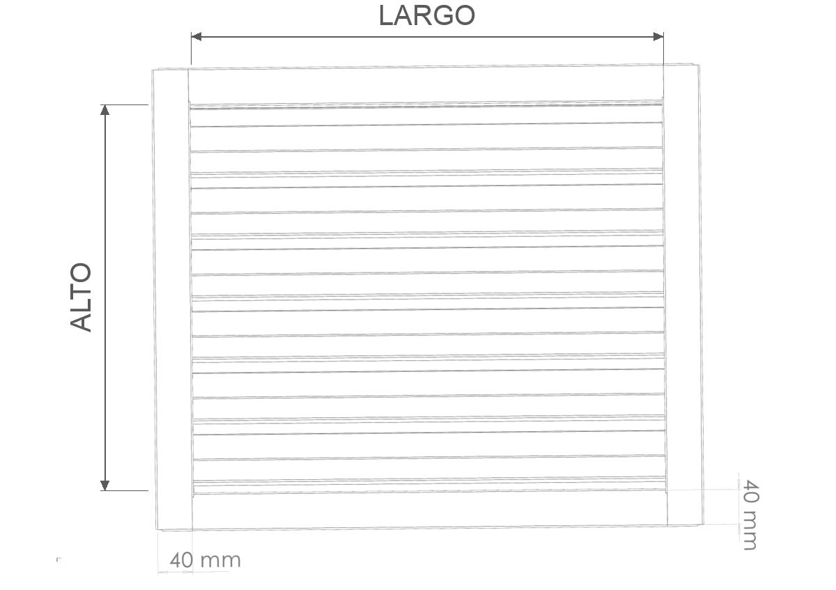 Vista frontal 2D